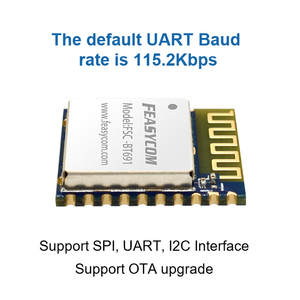 Feasycom Programable Bluetooth 5,1 Baja energía UART/I2C/SPI Sensor de temperatura integrado Módulo BLE más pequeño - Product Image 4