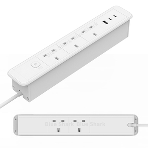 5个插座双面嵌入式电源板快速充电桌面电源插座PD65W USB 10A NFC嵌入式快速电气插头 - Product Image 3