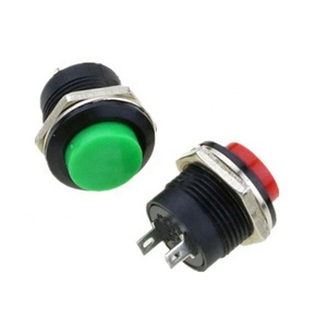 R13-507 originale spento-(momentaneo) interruttore di Reset del pulsante incorporato in plastica rossa da 16mm - Product Image 1