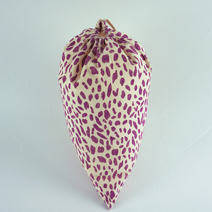 Mochila con cordón de lona de algodón blanco personalizada, bolsa de regalo de yute y lino con material de PP personalizado con logotipo - Product Image 3