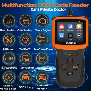 Miglior qualità OBD 2 sensore di ossigeno in tempo reale Test rilevatore di guasti per Automobile OBD II EOBD lettore di codici V317 strumento di diagnostica per auto - Product Image 2