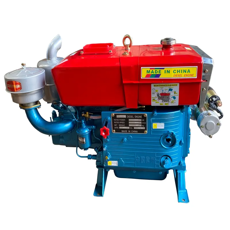 Venta caliente PLC motor diésel de gran potencia S1100 motor refrigerado por agua prensa de aceite de maní marino con motor diésel