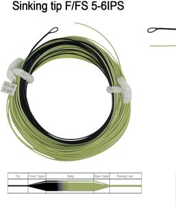 Sinking <strong>Tip</strong> Fly Line Sinking <strong>Tip</strong> (15') with Rest (85') Floating and Sinking Head (30') with Fastsinking <strong>Running</strong> Line (60') (B10) - Product Image 2