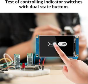 AIsmartlink Nextion 5,0-Zoll-HMI-Anzeigemodul NX8048T050 LCD-TFT resistiver RGB 65K-Touchscreen für Arduino Raspberry Pi