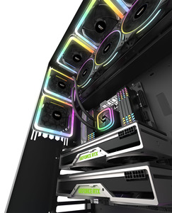DarkFlash OEM פרימיום לוקסוס עיצוב E-ATX מחשב מחשב מקרה עם 4 צד מזג זכוכית פנל לשימוש מקצועי
