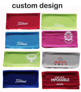 Stok düşük adedi gri mavi turuncu pembe yeşil siyah beyaz 30*80 30*90 30*100 cm özel logo serinletici havlu kanser için