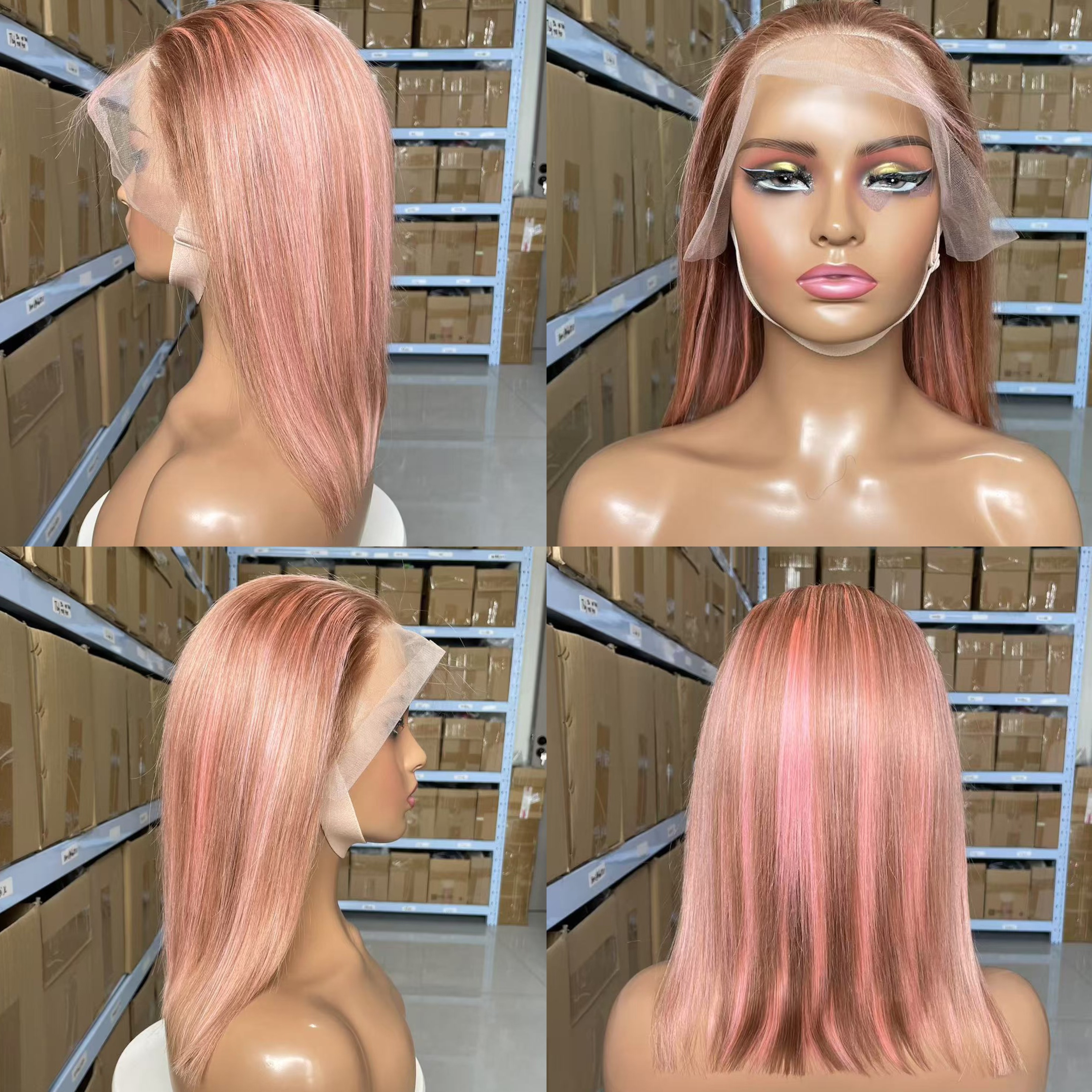 pink and brown