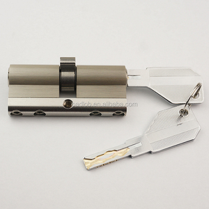 Cilindro de perfil de mortaja El mejor diseño clásico Cilindro de cerradura de aluminio de estilo europeo con llave de computadora - Product Image 2