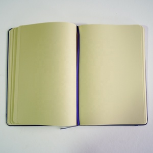 Custom Practical Work Meeting Unlined Handmade Texture Jotter <strong>Notebook</strong> <strong>With</strong> Rubber Shield on <strong>Elastic</strong> Band - Product Image 6