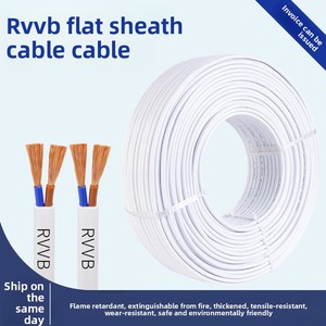 2 çekirdekli RVVB su geçirmez donmaya dayanıklı güç kablosu 0.75/1/1.5/2.5/4 kare yumuşak korumalı PVC bakır tel 16A paralel tel - Product Image 6