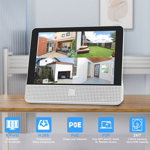 8-Kanal-4MP-Überwachungskamerasystem mit 12,1-Zoll-LCD-Display-Monitoren Vollfarb-Zentral überwachungs system 8-Kanal-CCTV-NVR-Kit