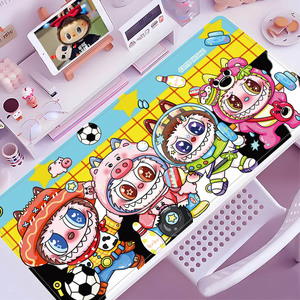 Labubu Merry Christmas Series Mouse Pad Non-Slip Rubber Edege Large Office <strong>Keyboard</strong> Cute Home <strong>Computer</strong> Desk Mat Festival Present - Product Image 4