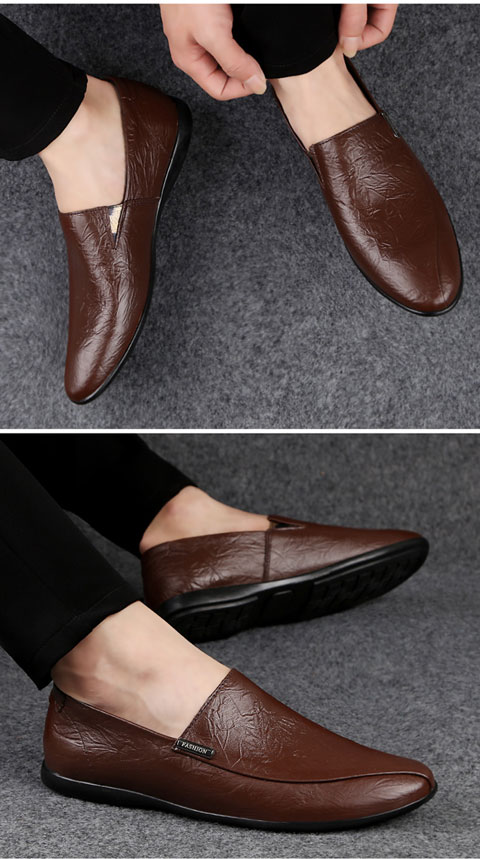 Genuine Leather Stylish Loafer for Men Black S219-3409 14 PRISTINE