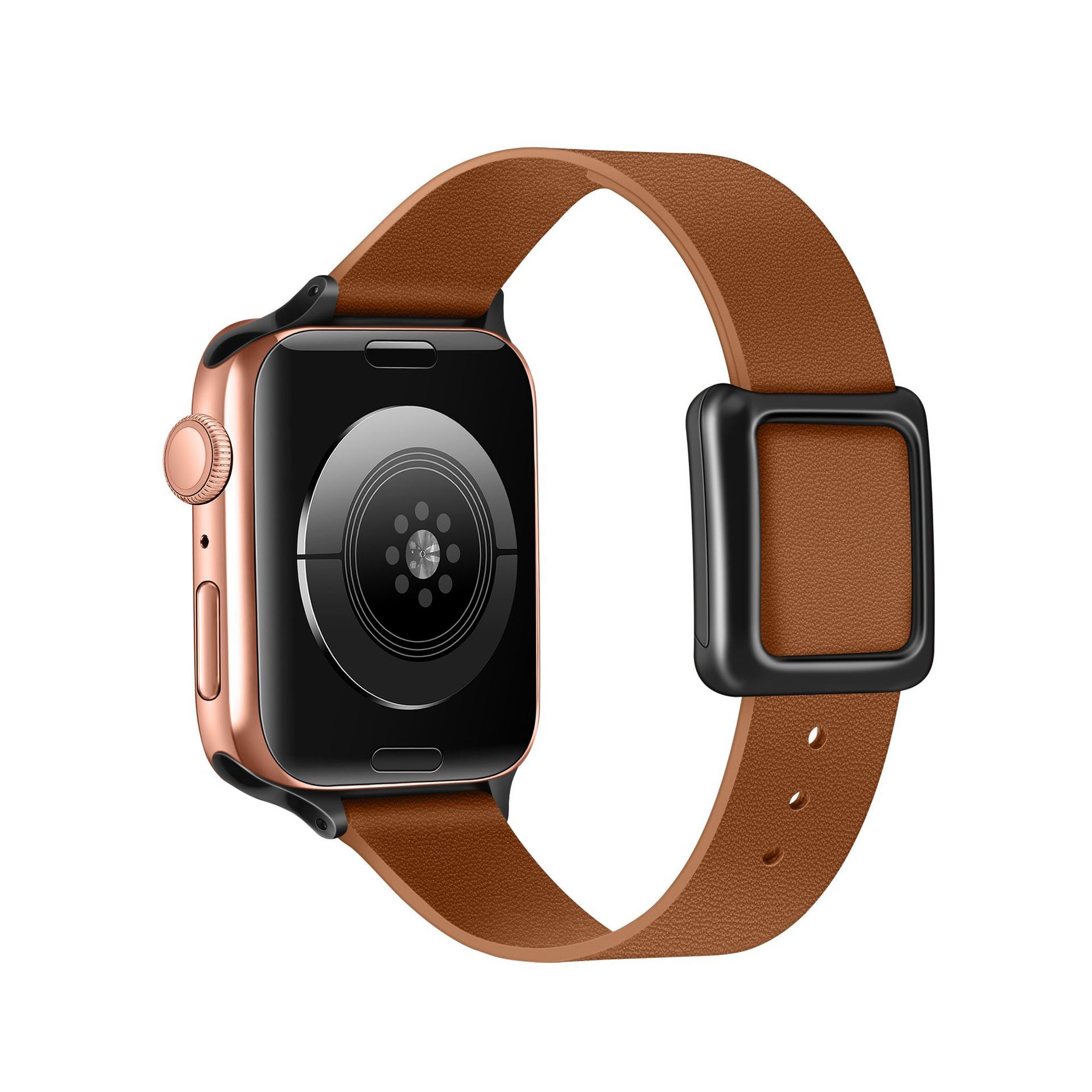 brown band black buckle