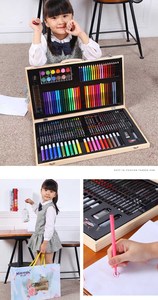 子供用アートペンシルキットカスタマイズ木製72色パーソナライズ