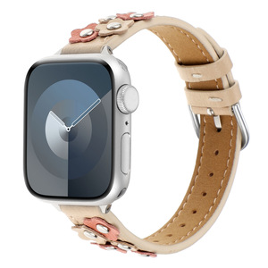 Moda yeni hakiki deri kadınlar için çiçek saat kayışı IWatch sapanlar Band Watchband için Apple serisi 6 5 4 3 2 1 akıllı saat - Product Image 2