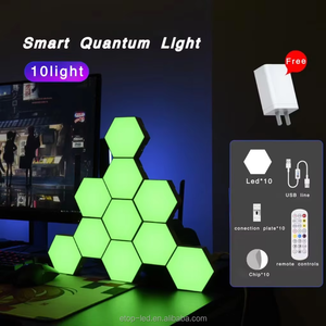 Aoying altıgen duvarlar için LED ışık s, akıllı RGBIC müzik Sync oyun odası dekoratif aydınlatma, oyuncular için RGB LED ışık ışık panelleri - Product Image 4