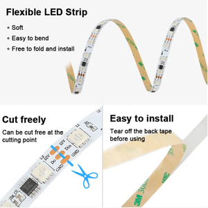 แถบไฟ LED มหัศจรรย์ WS2811 12V 60 led/m IC WS2811 LED RGB 5050 - Product Image 4