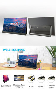 Monitor portátil Delgado multifunción tipo C con soporte incorporado para monitor portátil de trabajo móvil - Product Image 6