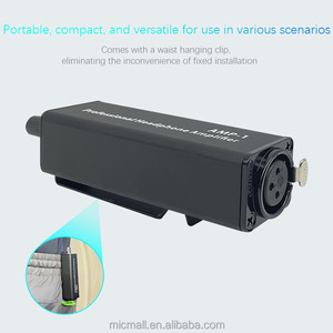 AMP-1 Amplificador de auriculares Controlador de volumen Convertidor de ajuste de entrada de señal de audio pequeño portátil
