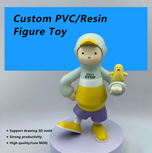 定制设计乙烯基聚氯乙烯动作字符独特树脂艺术品3D小雕像微型玩具 - Product Image 2