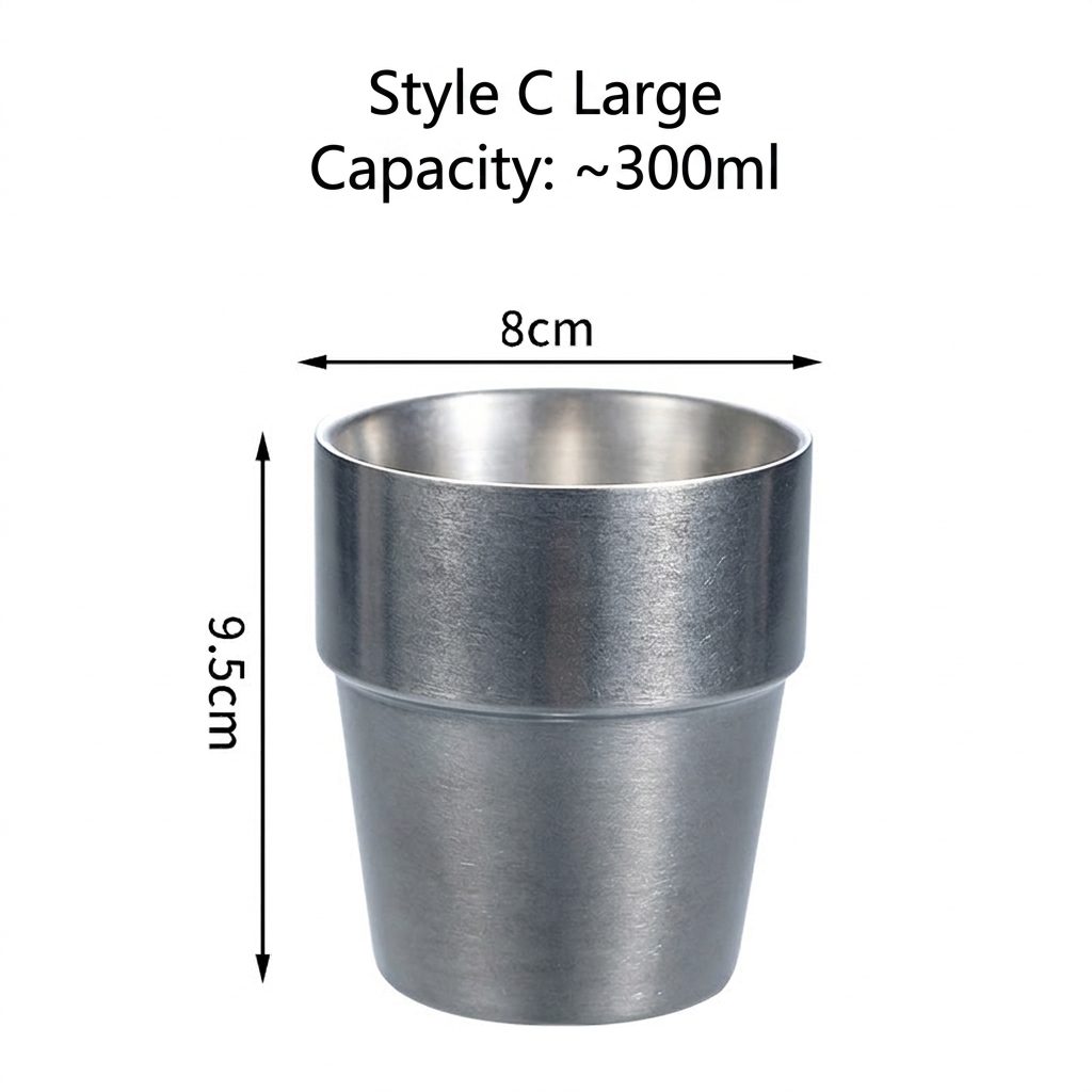 Retro 304 cup 300ml-step