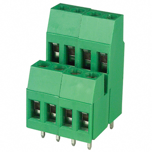 2*4 pin pcb bloque de terminales 3,5mm 8 pin tornillo doble capa eléctrica de terminal conector - Product Image 1