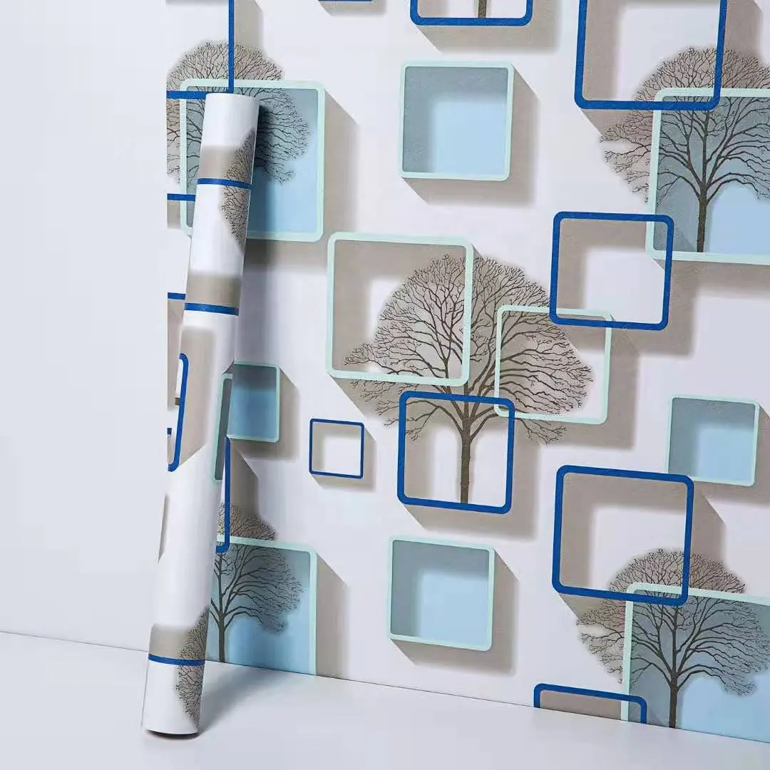 Papel tapiz de vinilo con lámina autoadhesiva de pvc, diseño de moda, para decoración del hogar