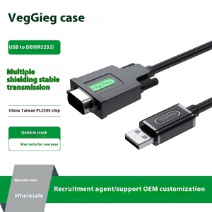 <strong>USB</strong> to RS232 <strong>Serial</strong> Line PVC Jacket Supports Attendance Cash Register Printer to DB9 Pin Communication <strong>USB</strong> to COM - Product Image 5