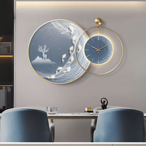 Mới nhất mốt hiện đại đơn giản cảnh quan bức tranh tường dẫn ánh sáng bức tranh pha lê sứ bức tranh tường nghệ thuật trang trí nội thất - Product Image 6