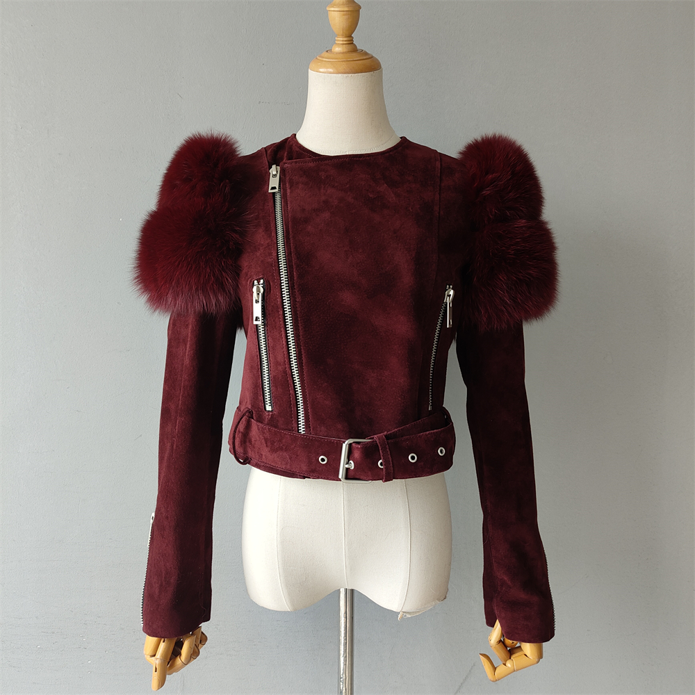suede burgundy