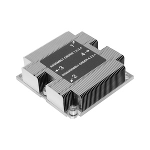 Custom 1U Server Computer CPU Heatpipe <strong>Heatsink</strong> Aluminium GPU Vram Cooler Cooper <strong>Heatsink</strong> - Product Image 2