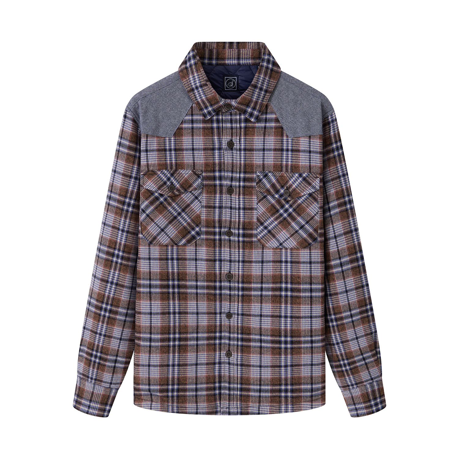 BROWN/PURPLE BIG PLAID