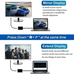 <strong>USB</strong> 3.0 Male <strong>to</strong> <strong>VGA</strong> Port Conversion Cable Cord <strong>USB</strong> <strong>to</strong> <strong>VGA</strong> Video Graphics Adapter External Video Card - Product Image 4