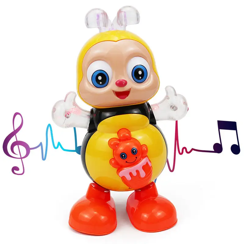 Other puzzle funny singing colorful light swing dance walk cartoon electric toys animal bee toy