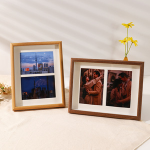 UV baskı ile yaratıcı ahşap fotoğraf çerçevesi 8x10 ve 6x8 masa ayarı baskı fotoğraf yıkama özellikleri ile üç dört satır albümü - Product Image 1