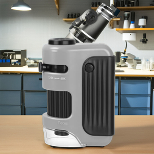 带发光二极管光手持式室外塑料显微镜的科学显微镜 - Product Image 2