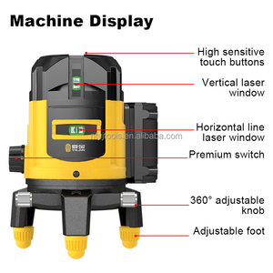 亚金工业5点自流平远程绿光水平仪简易操作建筑防水水平仪 - Product Image 6