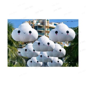 Parti olay dekorasyon LED PVC şişme bulut balonlar dev şişme bulut sahne veya alışveriş merkezi için - Product Image 2
