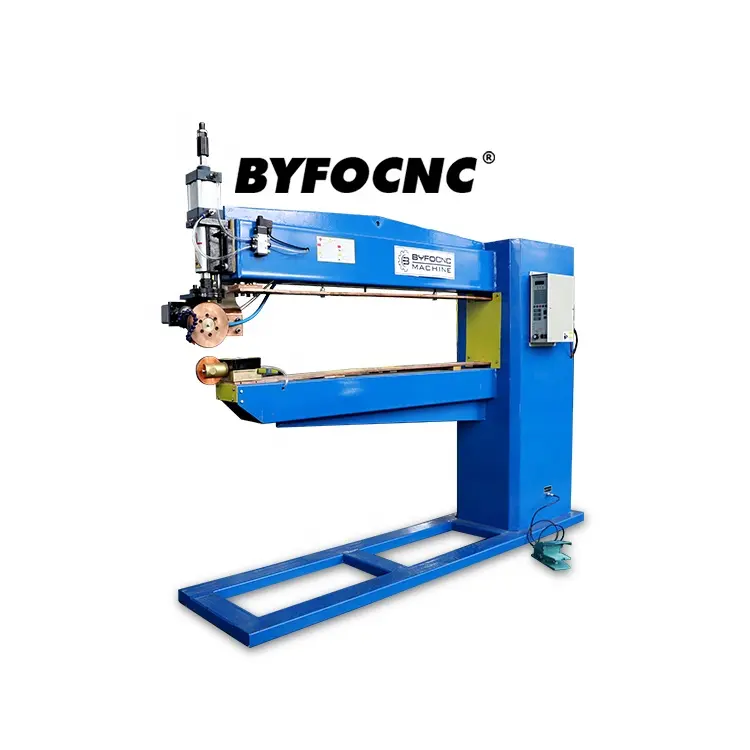 BYFO-máquina de soldadura de rodillo de fácil operación, soldadora de costura de conducto redondo, a la venta