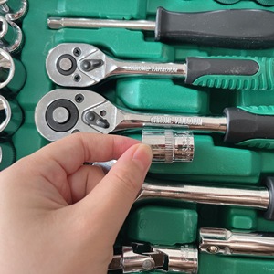 Professional Auto Repair Mechanic <strong>Tools</strong> <strong>Kit</strong> 150 PCS <strong>1</strong>/4\&quot; <strong>1</strong>/2\&quot; 3/8\&quot; Socket Wrench Set with Pickaxe Hard Case Package - Product Image 4