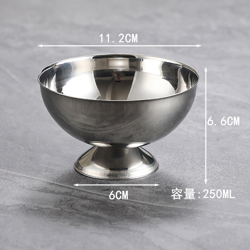 Coupe à glace courte 250 ml - Argent