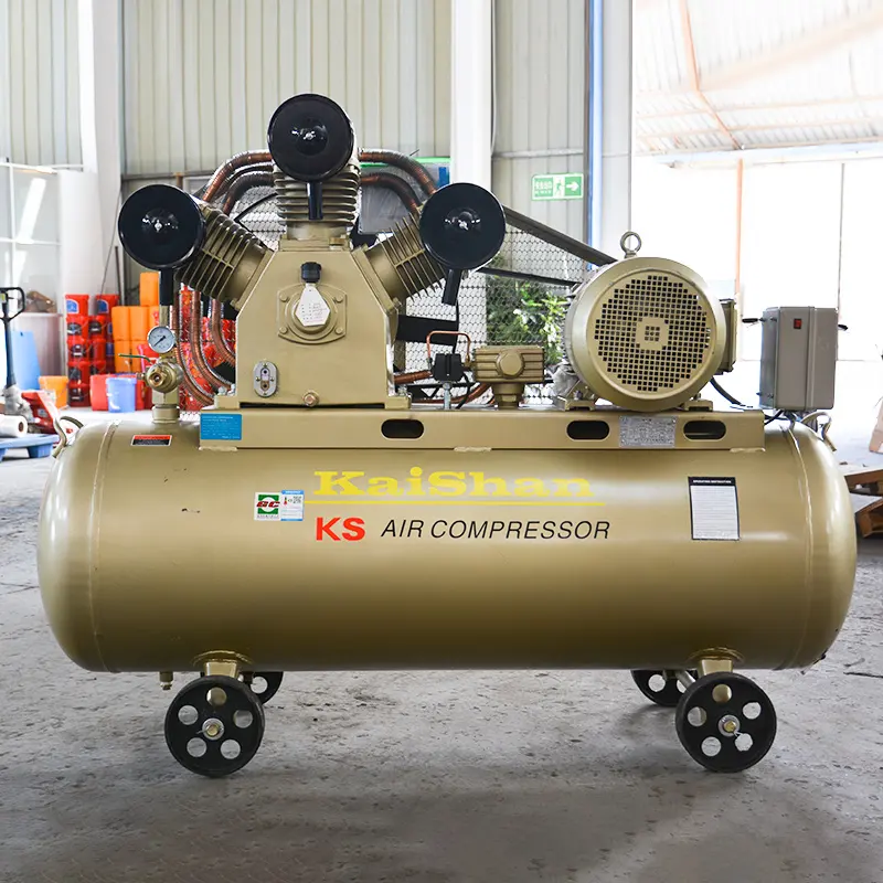 Kaishan Mobiele 20 Pk Neergaande Industriële Compressor 8 Bar Zuigerluchtcompressor Met 450 Liter Tank