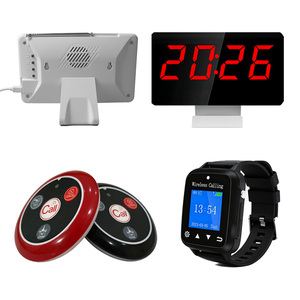 نظام اتصال لاسلكي لمطاعم الوجبات السريعة والمقاهي والحانات مع جهاز نداء وعرض زر اتصال عند المنضدة - Product Image 5