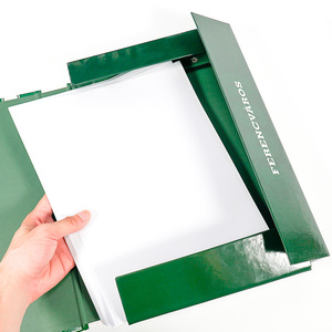 A4 caja de archivo organizador documento caso con correa elástica Manila archivo carpeta personalizado - Product Image 3