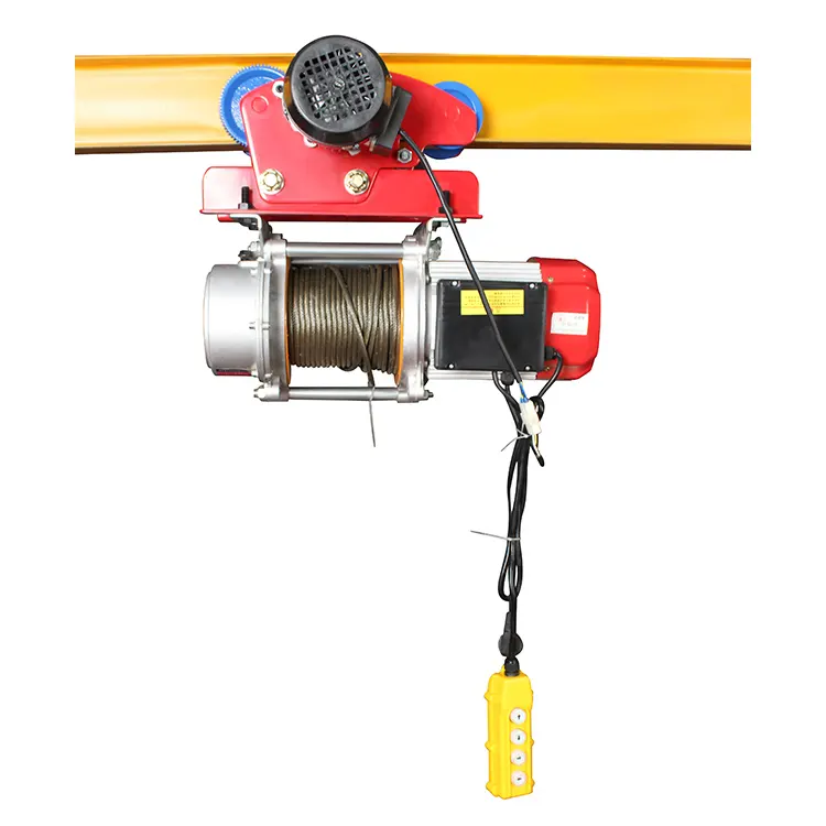 China Made One-piece Aluminum Shell Micro Electric Wire Rope Hoist Wireless Remote Control Hoisting Crane