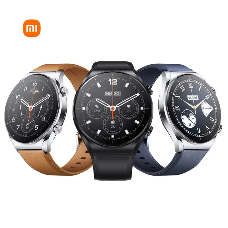 Xiaomi Mi Uhr S1 GPS Smartwatch 1,43 "AMOLED Saphir Display Bluts auer stoff Drahtloses Laden Herzfrequenz 5ATM Wasserdichte Uhr