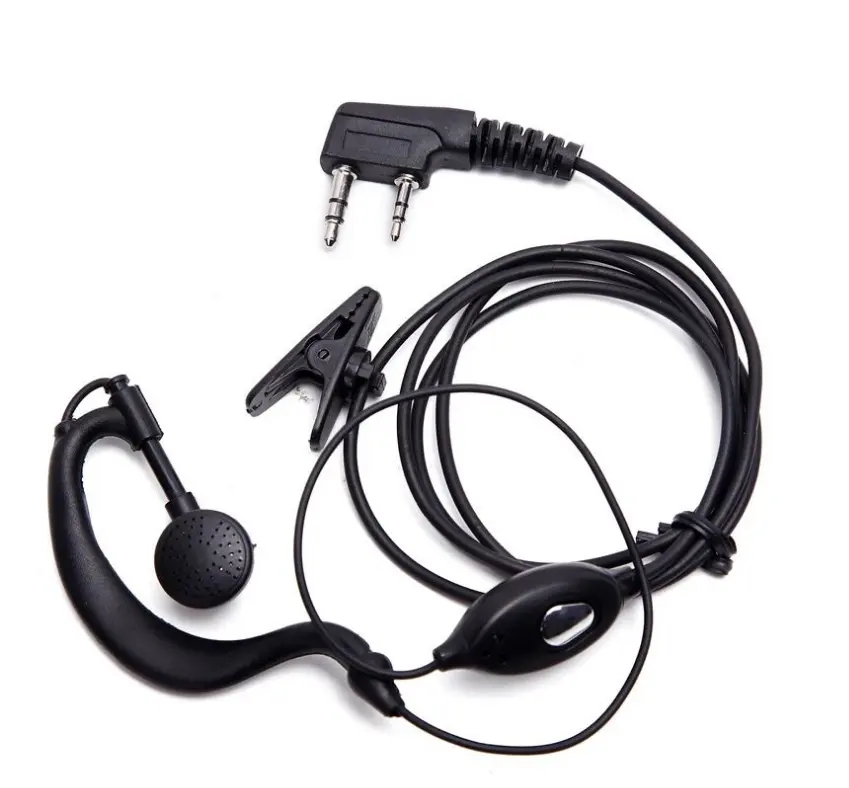 Twee Manier Radio Handset 3.5mm K-Type Hoofdtelefoon Oortelefoon voor Baofeng Walkie Talkie