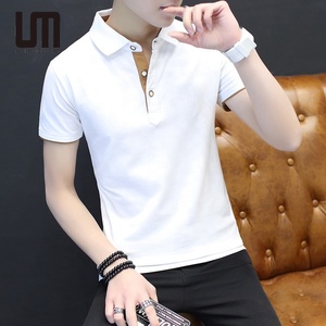 Liu <span class=keywords><strong>Ming</strong></span> Aangepaste Groothandel Koreaanse Mode Heren Zomer Casual Business Korte Mouw Effen Kleur T-Shirts