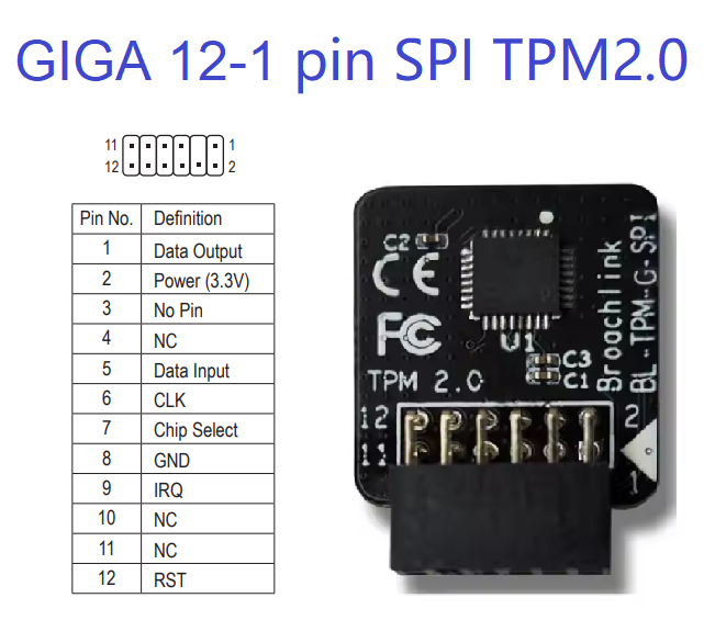 BL-TPM-G-SPI (12-1 pin)